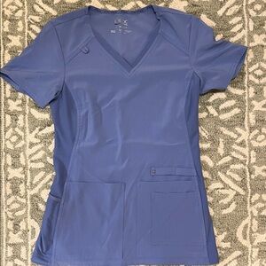 Ciel blue scrub top